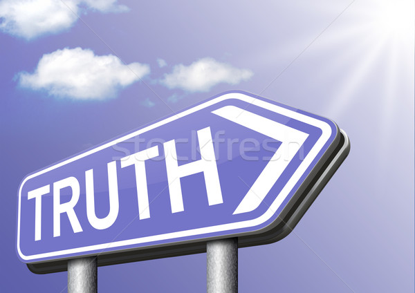 Talál igazság tisztességes hazugságok őszinteség hosszú Stock fotó © kikkerdirk