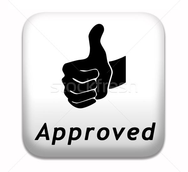 approved button Stock photo © kikkerdirk