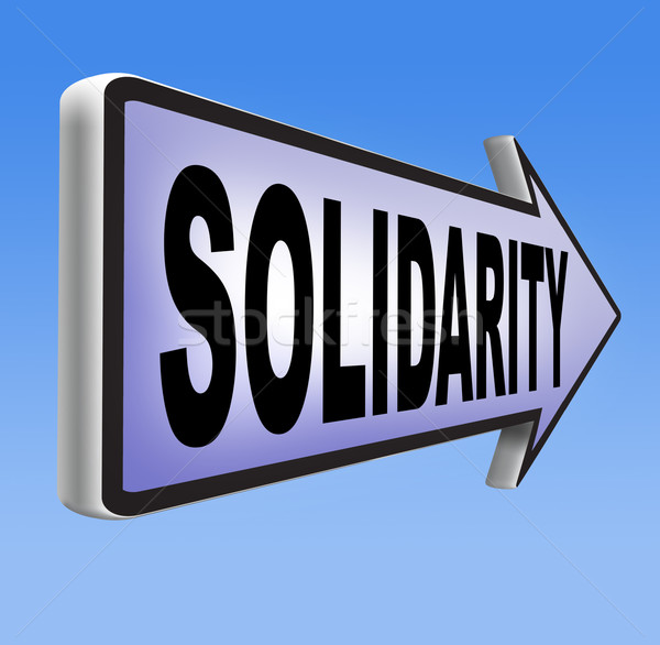 солидарность социальное обеспечение международных сообщество сотрудничество безопасности Сток-фото © kikkerdirk