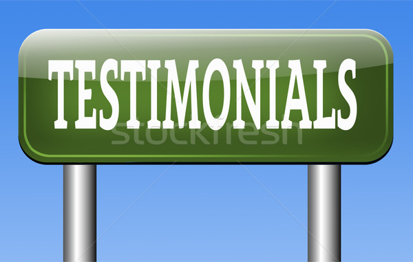 testimonials Stock photo © kikkerdirk