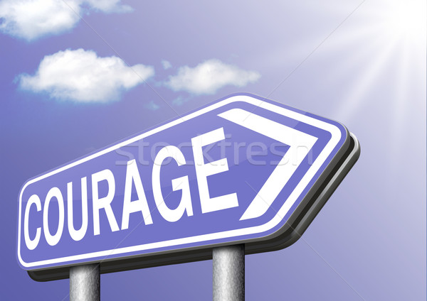 Courage intrépide compétence peur douleur danger [[stock_photo]] © kikkerdirk