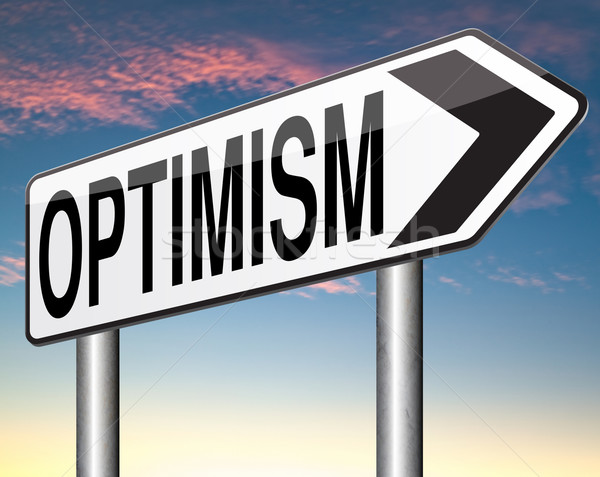 Optimista optimizmus gondolkodik pozitív pozitivitás hozzáállás Stock fotó © kikkerdirk