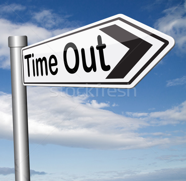 Stock photo: time out