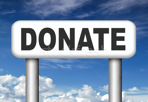 Dona caritate da generos donatie sprijini Imagine de stoc © kikkerdirk