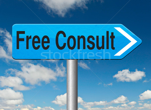 Kostenlos konsultieren Beratung helfen Schreibtisch fragen Stock foto © kikkerdirk