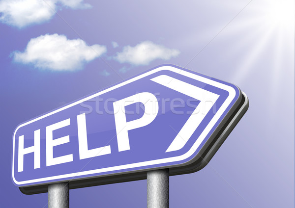 Segítség keresett ad segítő kéz szükség támogatás Stock fotó © kikkerdirk