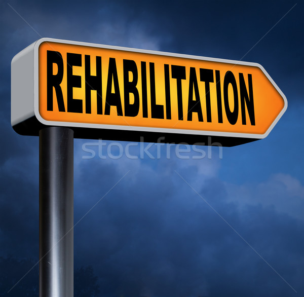 Réhabilitation rehab médicaments alcool dépendance sport Photo stock © kikkerdirk