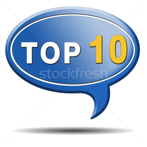 top 10 icon Stock photo © kikkerdirk