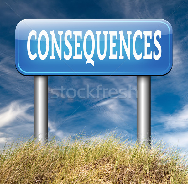Stock photo: consequences