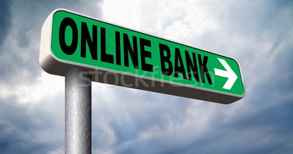Online Bank Internet Banking Geld Depot Stock foto © kikkerdirk