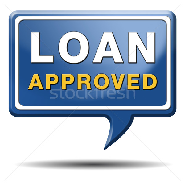 Stock photo: loan approved