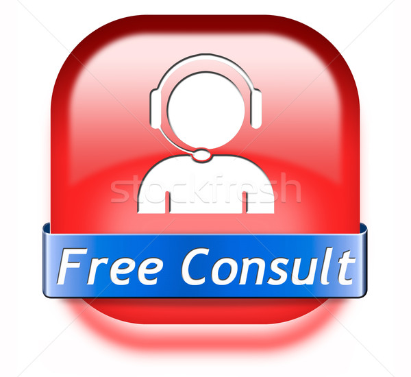 Stock photo: free consult button