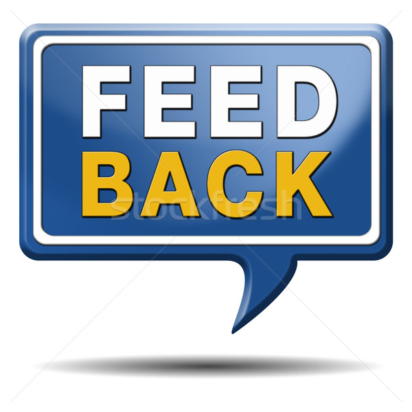 feed back icon Stock photo © kikkerdirk