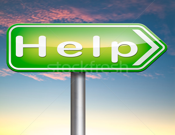 Helpen gezocht behoefte helpende hand hulp ondersteuning Stockfoto © kikkerdirk
