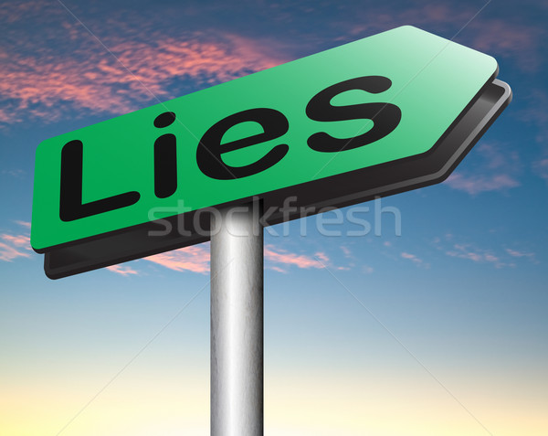 Stock photo: telling lies