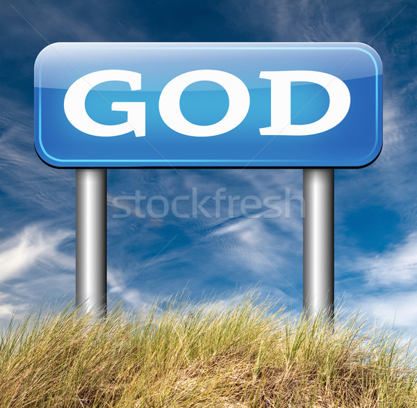 God Zoek weg hemel godsdienst Stockfoto © kikkerdirk