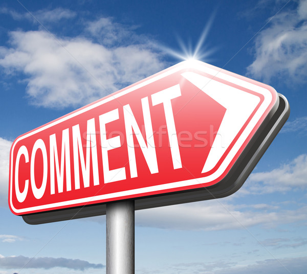 comment Stock photo © kikkerdirk