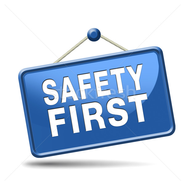 Segurança primeiro regras segurança trabalhar seguro Foto stock © kikkerdirk