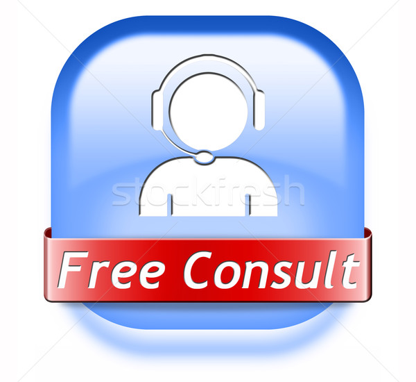 free consult button Stock photo © kikkerdirk