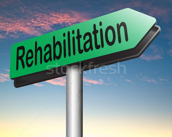 Rehabilitacja odwyk narkotyków alkoholu sportu Zdjęcia stock © kikkerdirk
