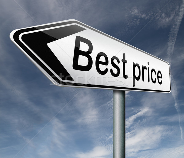 最優惠的價格 路標 鈕 低 價格 討價還價 商業照片 © kikkerdirk
