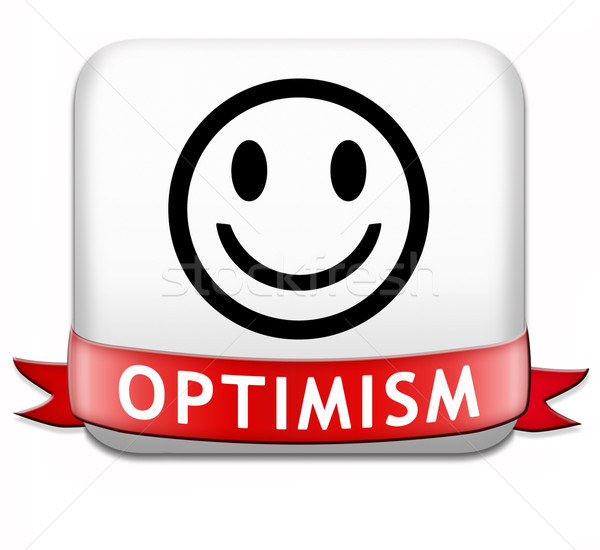 Optimizmus gondolkodik pozitív pozitivitás hozzáállás boldog Stock fotó © kikkerdirk