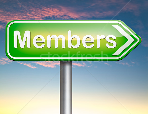 Toegang lidmaatschap nu beperkt teken tekst Stockfoto © kikkerdirk