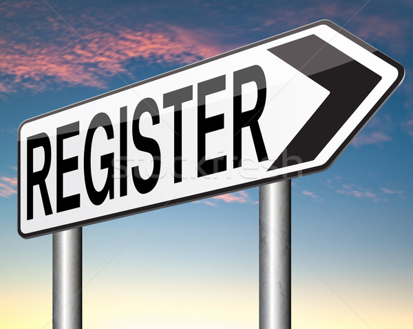 Stock photo: register