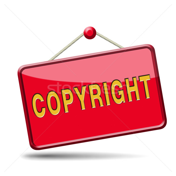 Urheberrecht geschützt Recht registriert Markenzeichen Patent Stock foto © kikkerdirk