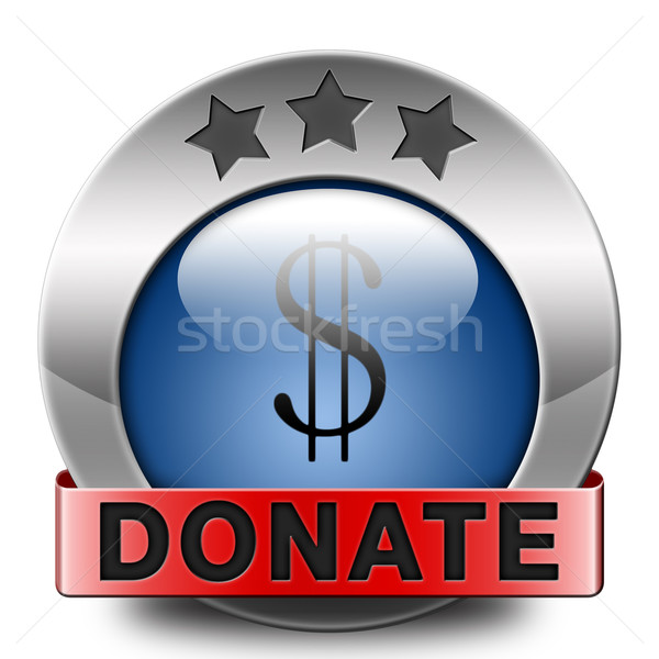 Donar icono dar caridad ayudar fondo Foto stock © kikkerdirk