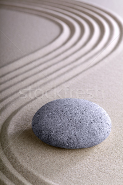 Zen jardin japonais méditation simplicité [[stock_photo]] © kikkerdirk