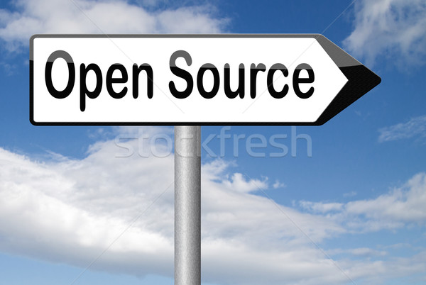 Open fonte programma software economia internet Foto d'archivio © kikkerdirk
