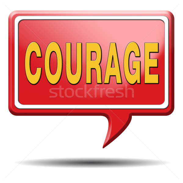 Odwaga zdolność strach ból niebezpieczeństwo niepewność Zdjęcia stock © kikkerdirk