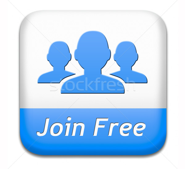 join free button Stock photo © kikkerdirk