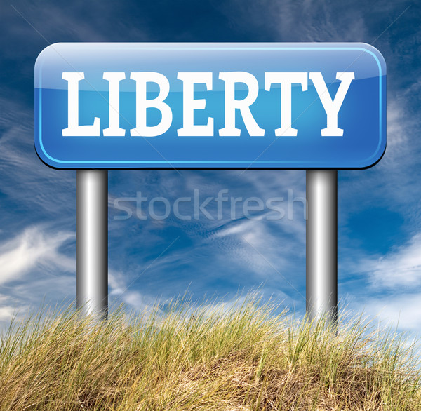 Vrijheid vrijheid democratie mensenrechten gratis toespraak Stockfoto © kikkerdirk