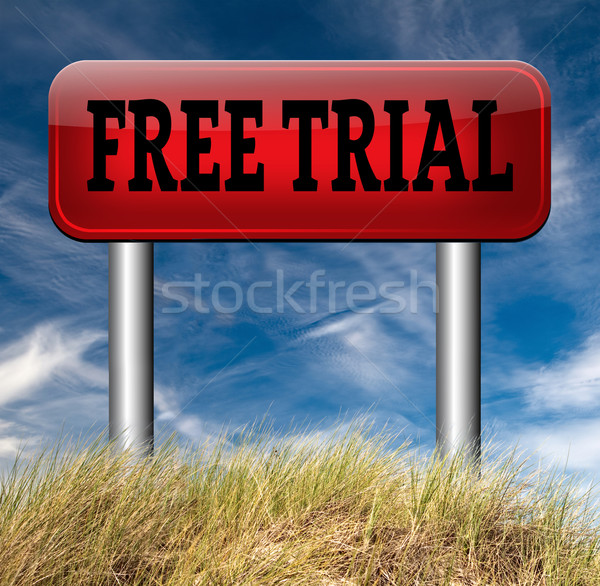 free trial Stock photo © kikkerdirk