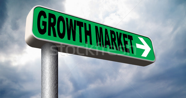 Növekedés piac gazdaság növekvő fejlődő országok Stock fotó © kikkerdirk