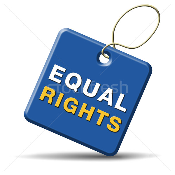 Równy prawa kobiet człowiek Zdjęcia stock © kikkerdirk