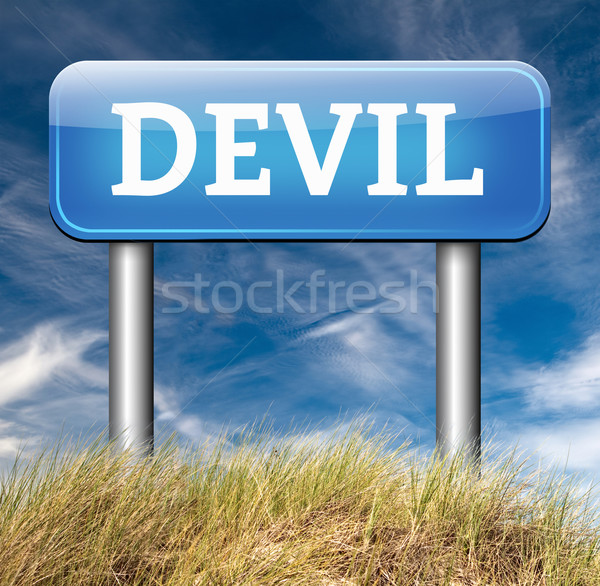 Diable tentation mal satan enfer [[stock_photo]] © kikkerdirk
