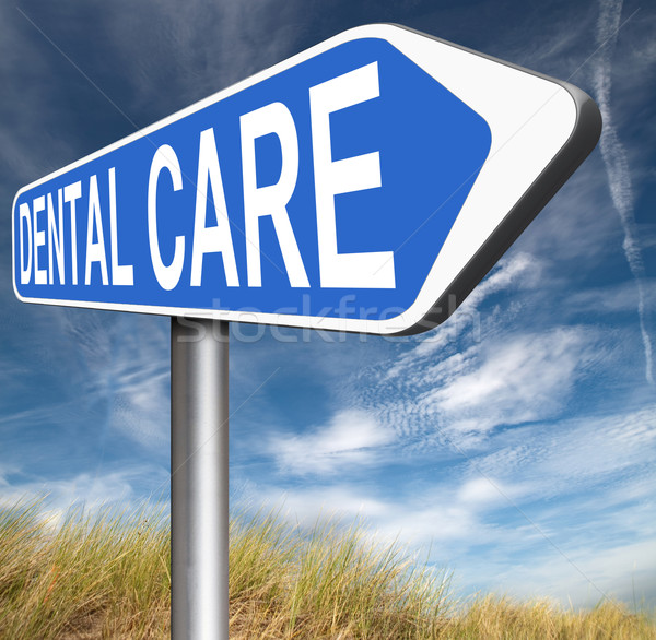 Tandheelkundige zorg tandheelkundige gezondheidszorg centrum verzekering oraal Stockfoto © kikkerdirk
