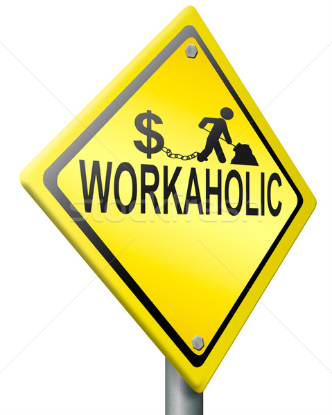 Workaholic überarbeitet harte Arbeit bezahlt Job Stress Stock foto © kikkerdirk