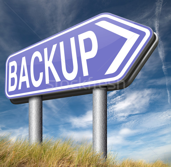 Backup Daten Software kopieren Wolke Festplatte Stock foto © kikkerdirk