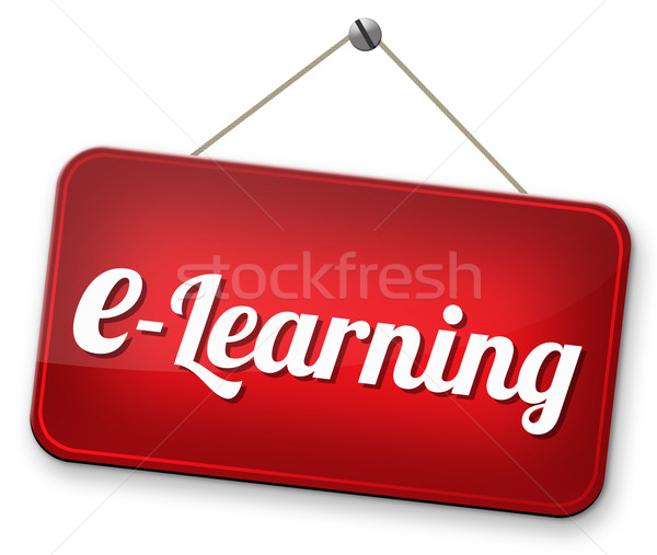 Línea educación Internet aprendizaje abierto Foto stock © kikkerdirk