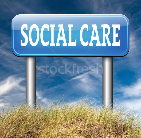 Sociale zorg gezondheid veiligheid gezondheidszorg verzekering Stockfoto © kikkerdirk