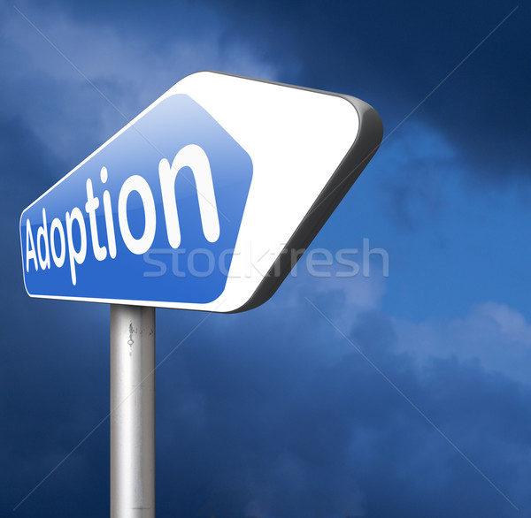 Verabschiedung rechtlichen Vormund jungen Baby Kind Stock foto © kikkerdirk