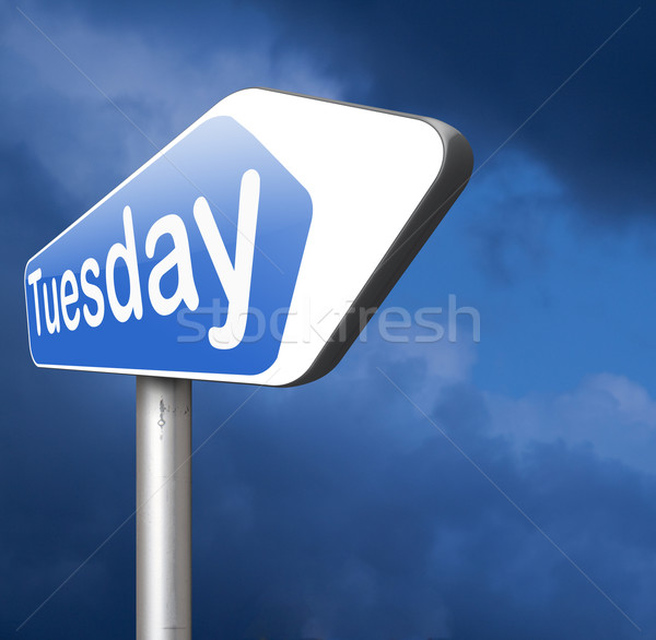 Tuesday sign Stock photo © kikkerdirk