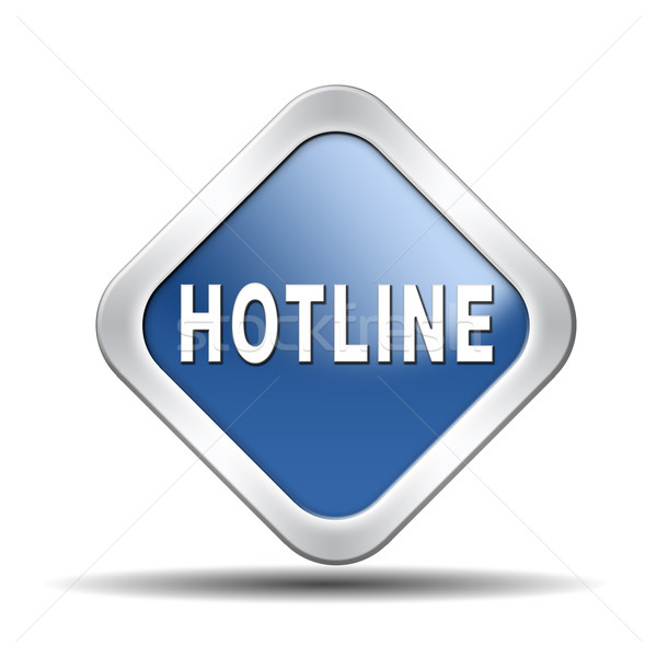 Foto d'archivio: Hotline · icona · call · center · helpline · segno · online