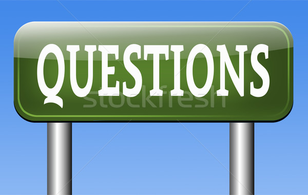 Vragen oplossingen antwoorden ondersteuning bureau informatie Stockfoto © kikkerdirk