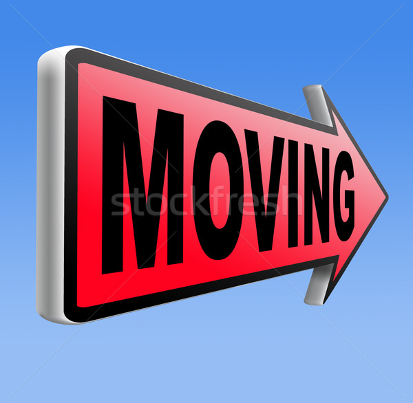 miving sign Stock photo © kikkerdirk