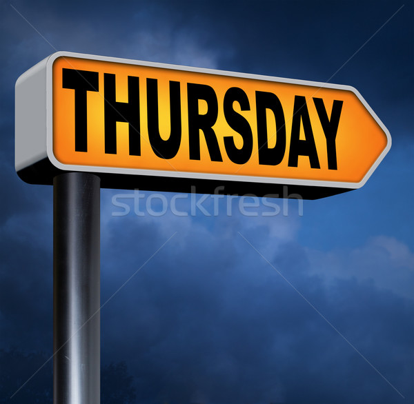 Thursday Stock photo © kikkerdirk